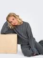 KOGTESSA PANT KNT 146/152 Locker geschnitten - Dark Grey Melange