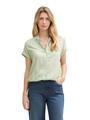 Loose Fit Bluse mit Streifenmuster 40 Loose Fit - True Green White Thin Stripe