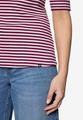 Ringelshirt mit U-Boot Ausschnitt 36 - Pink/cream