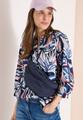 3/4-Arm Bluse mit Multicolor Print S - Universal Blue