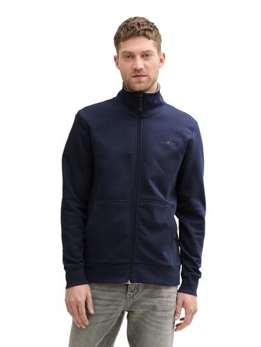 Sweatjacke mit Stehkragen XXXL Regular Fit - Sky Captain Blue
