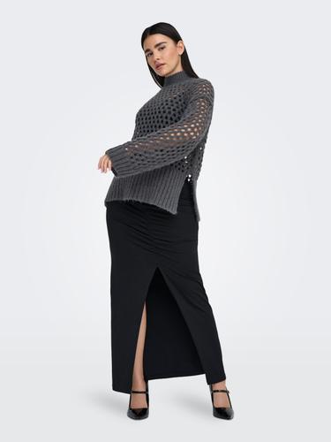 ONLBILLIE LIFE L/S HIGH NECK CC KNT L Normal geschnitten - Magnet