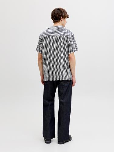 JORMONTAUK CROCHET SHIRT SS SA26 LN L Locker geschnitten - Sky Captain