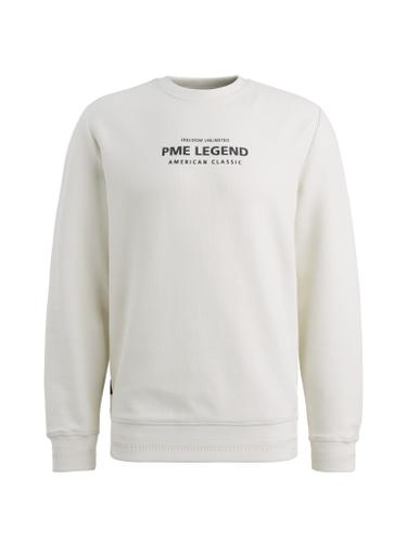 cotton blend sweat M - Bone White