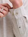 JJESUMMER LINEN BLEND BAND SHIRT L/S SN