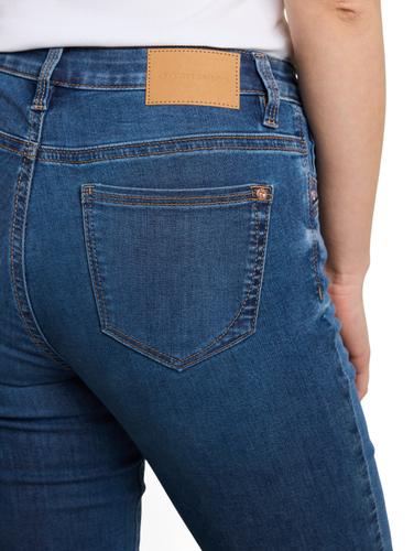 TTLENE SLIM Capri Jeans mit hohem Stretch 27 Slim Fit - Clean Mid Stone Blue Denim