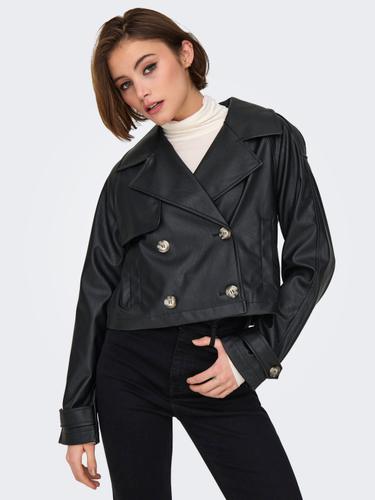 ONLAMIA FAUX LEATHER JACKET CC OTW XL - Black