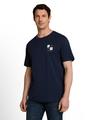 T-Shirt mit Print XXL Regular Fit - Sky Captain Blue