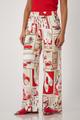 Hose mit Polaroid-Print 42 - Red Gemustert