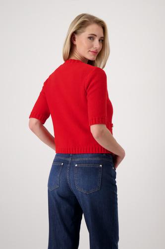 Strickjacke mit Knöpfen 36 - Red
