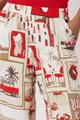 Hose mit Polaroid-Print 42 - Red Gemustert