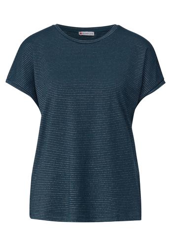Shirt mit Glitzerstreifen
