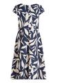 Cocktailkleid 36 Tailliert - Dark Blue/Nature