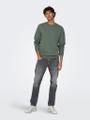 ONSCERES CREW NECK NOOS Grau L