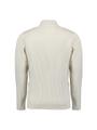 Cardigan Full Zip Tuck Stitch M Regular Fit - Chalk