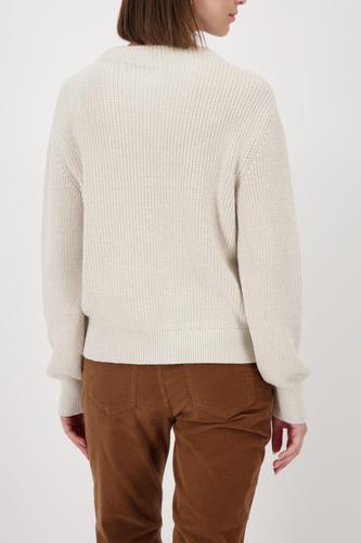 Strickpullover mit Lurex 46 - Almond