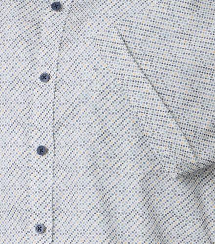 Freizeithemd Kurzarm XXL Casual Fit Short - Silber