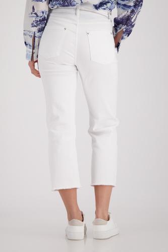 Straight-Leg-Jeans mit Fransendetails