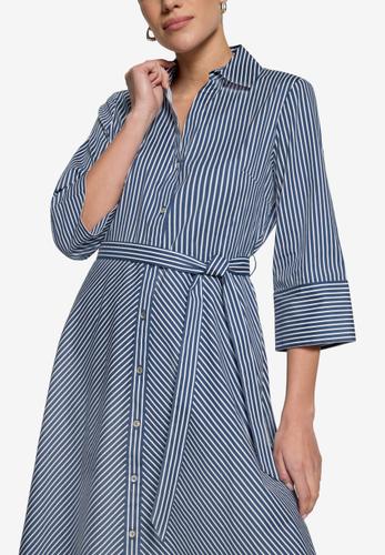 Hemdblusenkleid mit 3/4 Arm