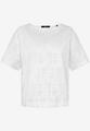 Baumwoll-T-Shirt mit Stickerei 38 - Cream/cream