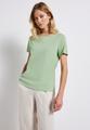 T-Shirt mit Wording Print 38 - Soft Jade Green
