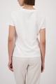 T-Shirt mit Strasssteinen 38 - Off-white