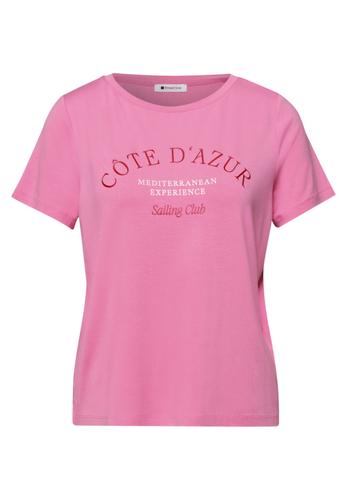 T-Shirt mit Rundhals und Wording