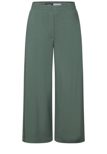 Wide Leg Jersey-Hose S/3/4 Hosen - Balmy Khaki
