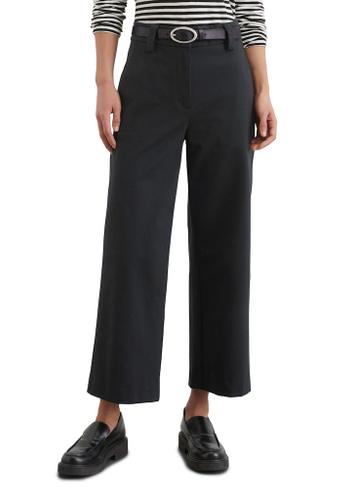 Interlock-Jersey-Hose wide 38 Wide Fit - Black