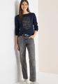 Shirt mit Stickerei S - Universal Blue