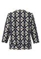 Blusenshirt NOS mit Faltendetail im Vorderteil 44 - French Blue/ink/sand/ecru
