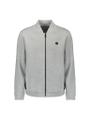 Sweater Full Zipper Pique Bomber Grau M