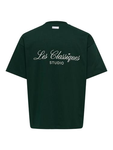 ONSLES CLASSIQUES LOOSE PRINT SS TEE M Locker geschnitten - Pine Grove