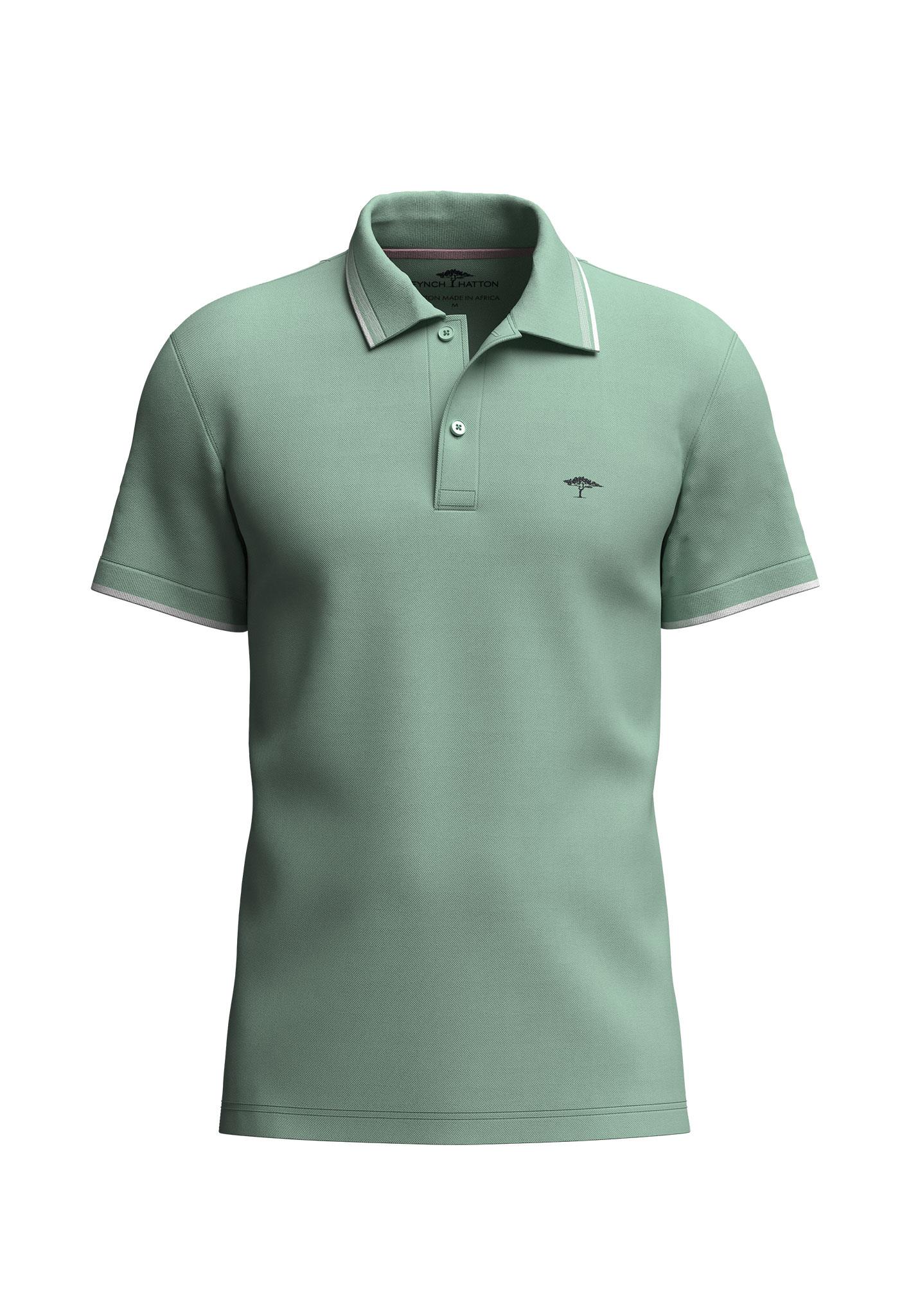 Polo, contrast tipping L Casual Fit - Minty Green