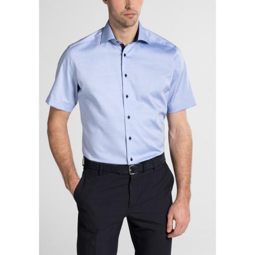 Hemd Pinpoint Kurzarm 42/Kurzarm MODERN FIT - Blau
