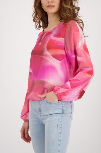Bluse mit Allover-Muster 44 - Spring Flower Gemustert