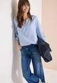 3/4-Arm Bluse mit Stickerei M - Blouse Blue