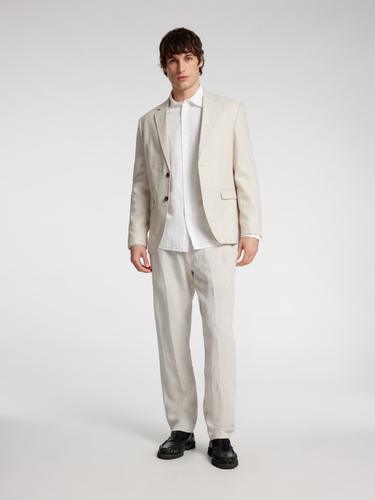 SLH196-STRAIGHT LEROY LINEN BLD PNT NOOS M Gerade geschnitten - Pure Cashmere