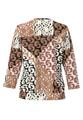 Blusenshirt NOS mit aparter Faltenpartie 52 - Cashew/caramel/toffee/schwarz/ecru