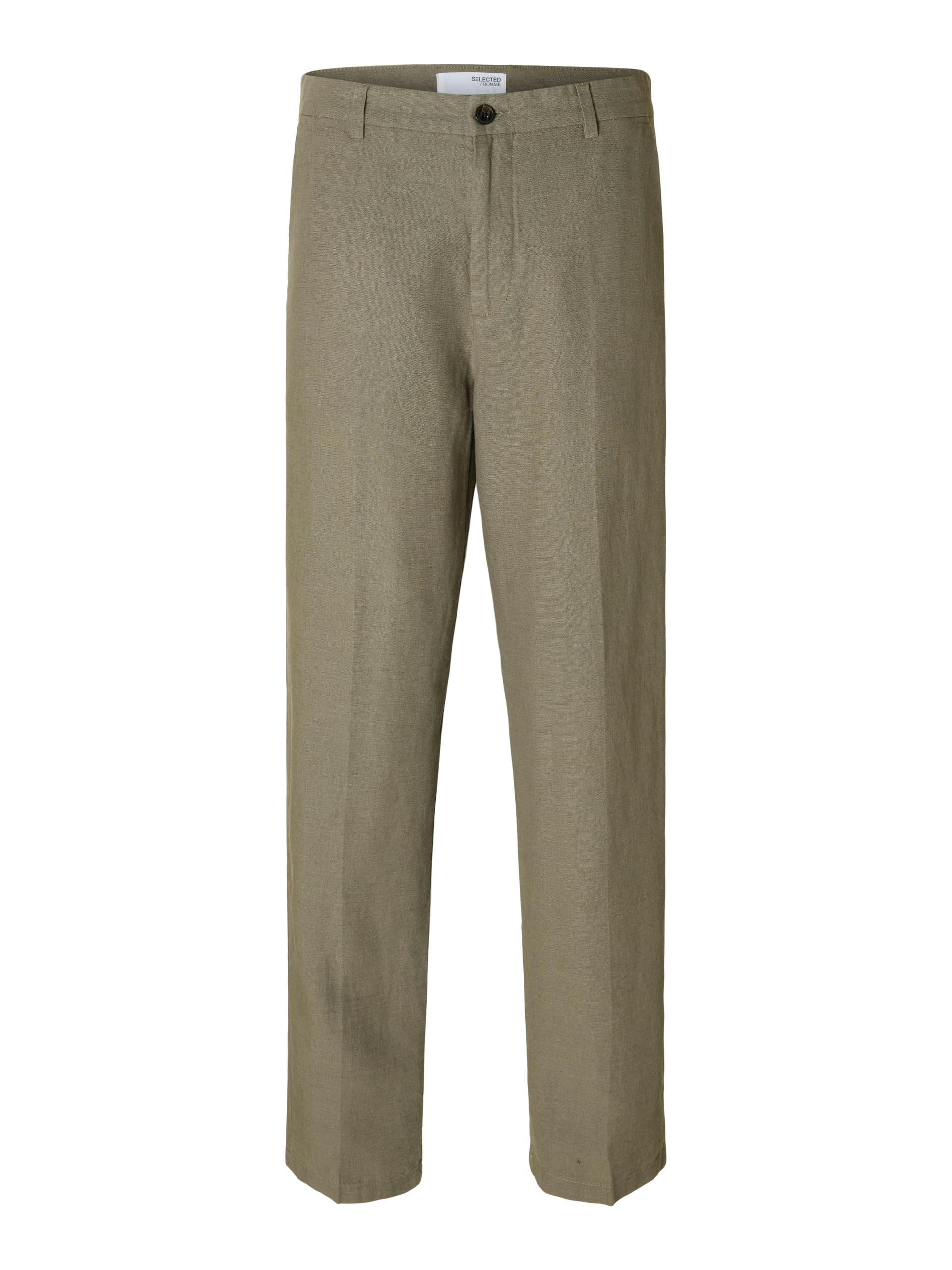 SLH220-LOOSE MADS SUN PRESS PANT 34/32 Locker geschnitten - Vetiver