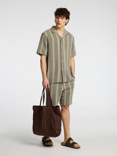 SLHRELAX-SAL SHIRT SS RESORT S Locker geschnitten - Vetiver