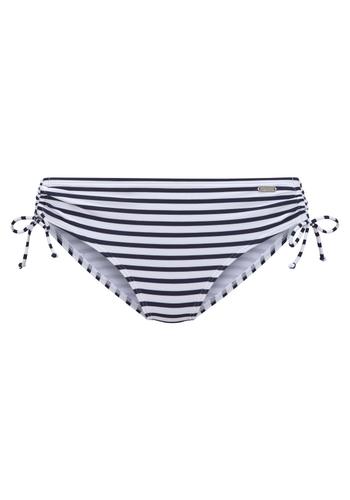 venice beach lm exkl. sport Bikinihose mit Raffung 34 - White-navy S