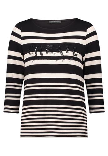 Basic Shirt 38 Figurnah - Schwarz/Weiß
