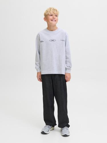 JCOSIGNAL SWEAT CREW NECK JNR 164 Locker geschnitten - White Melange