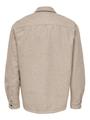 ONSASH OVR WOOLEN LOOK PKT LS SHIRT NOOS M Normal geschnitten - Chinchilla