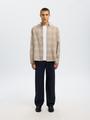 SLHREGNOAH MIX BDWN LS SHIRT CAMP