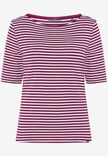 Ringelshirt mit U-Boot Ausschnitt 36 - Pink/cream