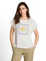 T-Shirt im Material-Mix