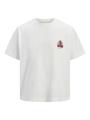 JORMAINE BACK TEE SS CREW NECK SN S Locker geschnitten - Cloud Dancer