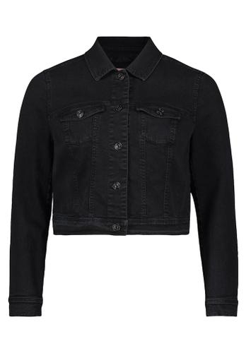 Jeansjacke Schwarz 44